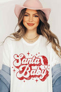 SANTA BABY CHRISTMAS T-SHIRT PLUS SIZE