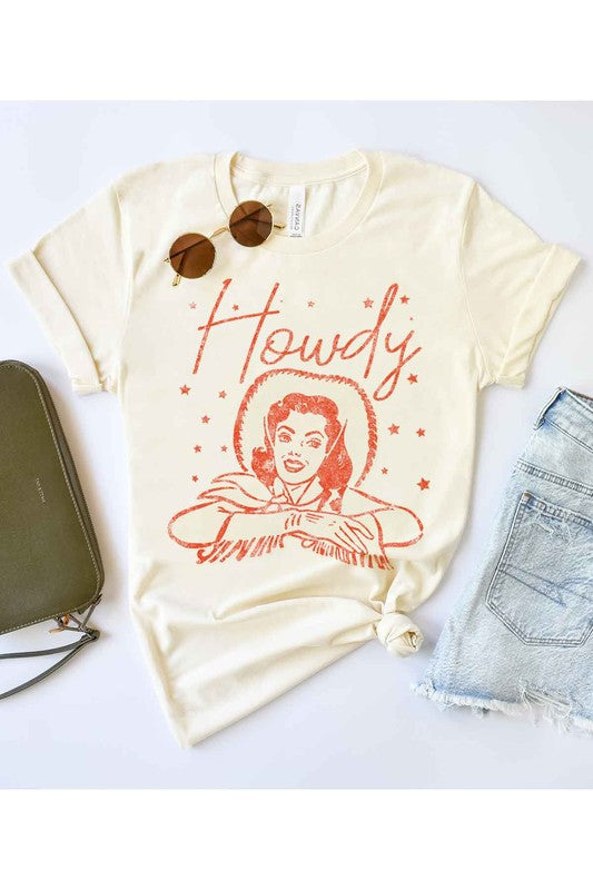 HOWDY COWGIRL GRAPHIC Tee T-Shirt / T-SHIRT