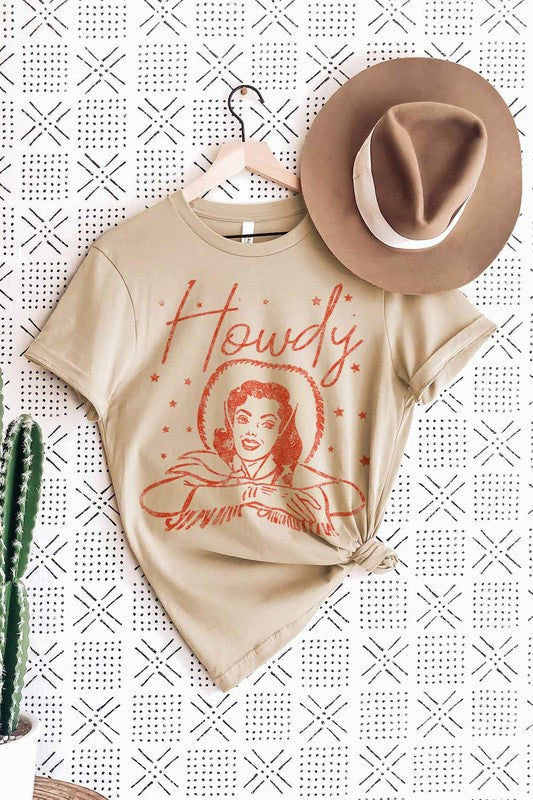 HOWDY COWGIRL GRAPHIC Tee T-Shirt / T-SHIRT