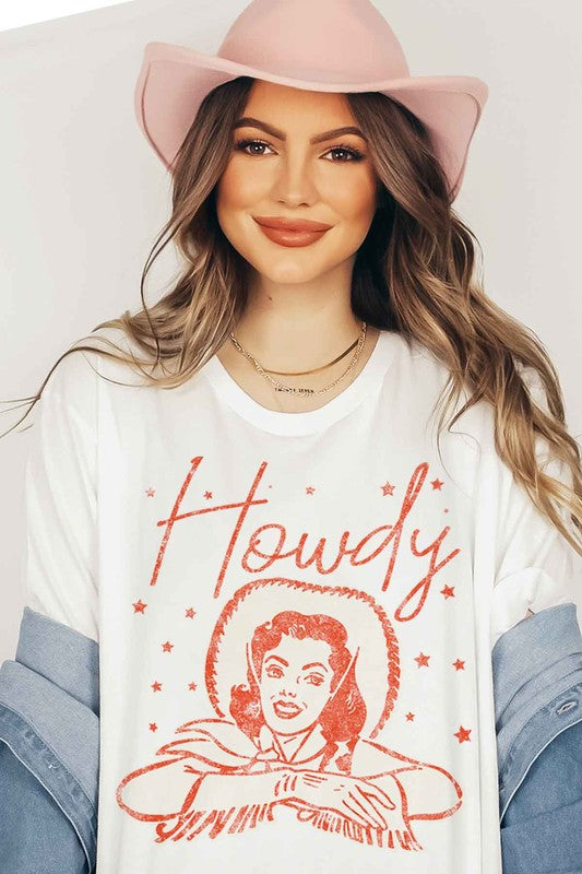 HOWDY COWGIRL GRAPHIC Tee T-Shirt / T-SHIRT