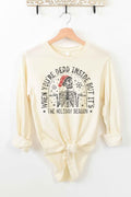 CHRISTMAS SKELETON LONG SLEEVE TEE