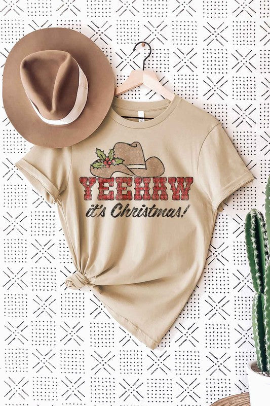 YEEHAW COUNTRY CHRISTMAS GRAPHIC Tee T-Shirt / T-SHIRT