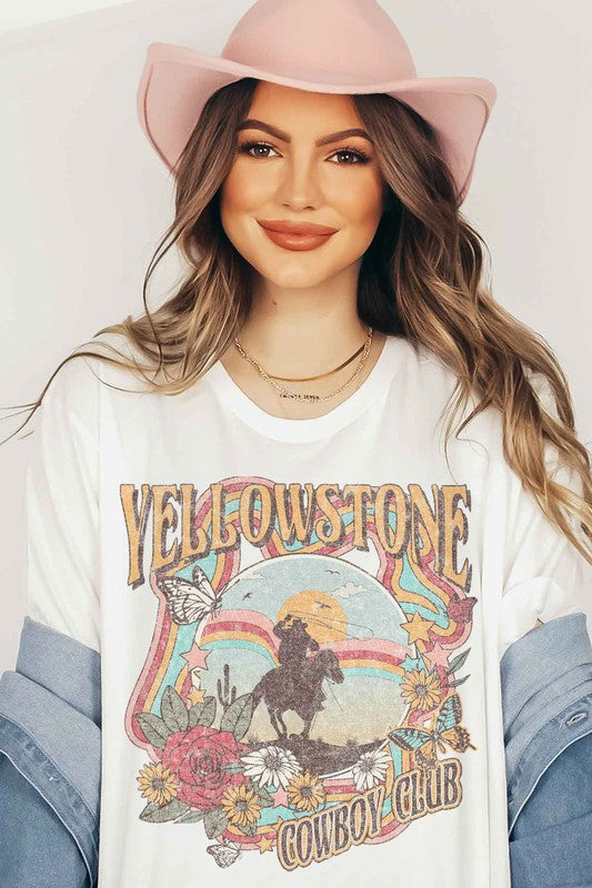 COWBOY CLUB Tee T-Shirt PLUS SIZE