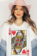 QUEEN OF HEARTS Tee T-Shirt PLUS SIZE