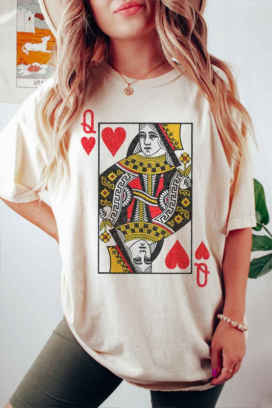 QUEEN OF HEARTS Tee T-Shirt PLUS SIZE