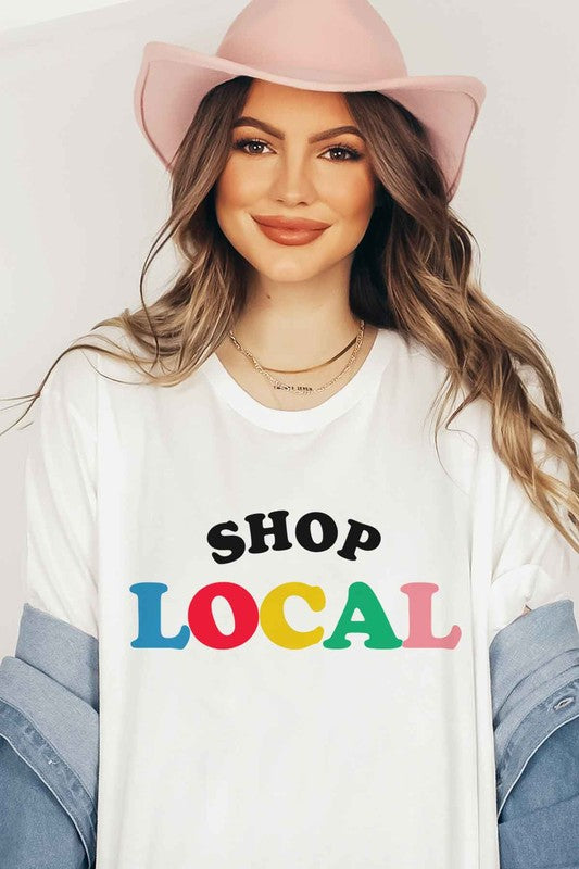 SHOP LOCAL Tee T-Shirt PLUS SIZE