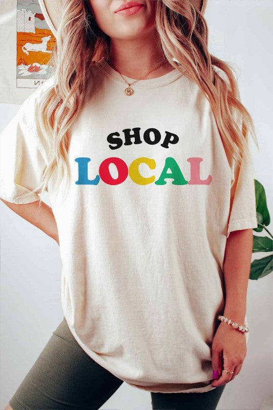 SHOP LOCAL Tee T-Shirt PLUS SIZE