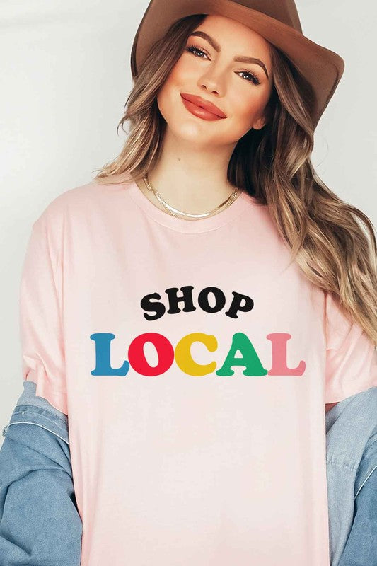 SHOP LOCAL Tee T-Shirt PLUS SIZE