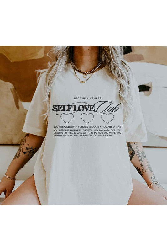 SELF LOVE CLUB Tee T-Shirt PLUS SIZE