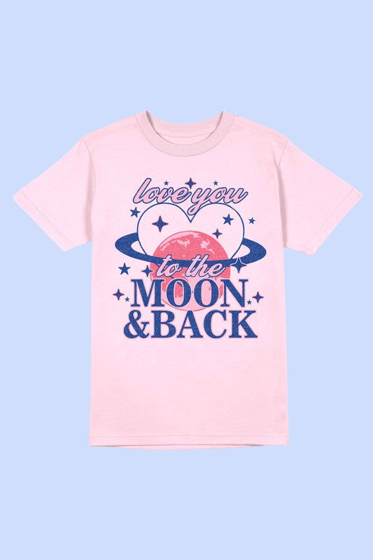 LOVE YOU TO THE MOON AND BACK Tee T-Shirt PLUS SIZE