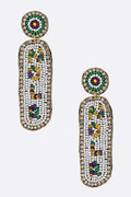 NOLA Beaded Mardi Gras Earrings