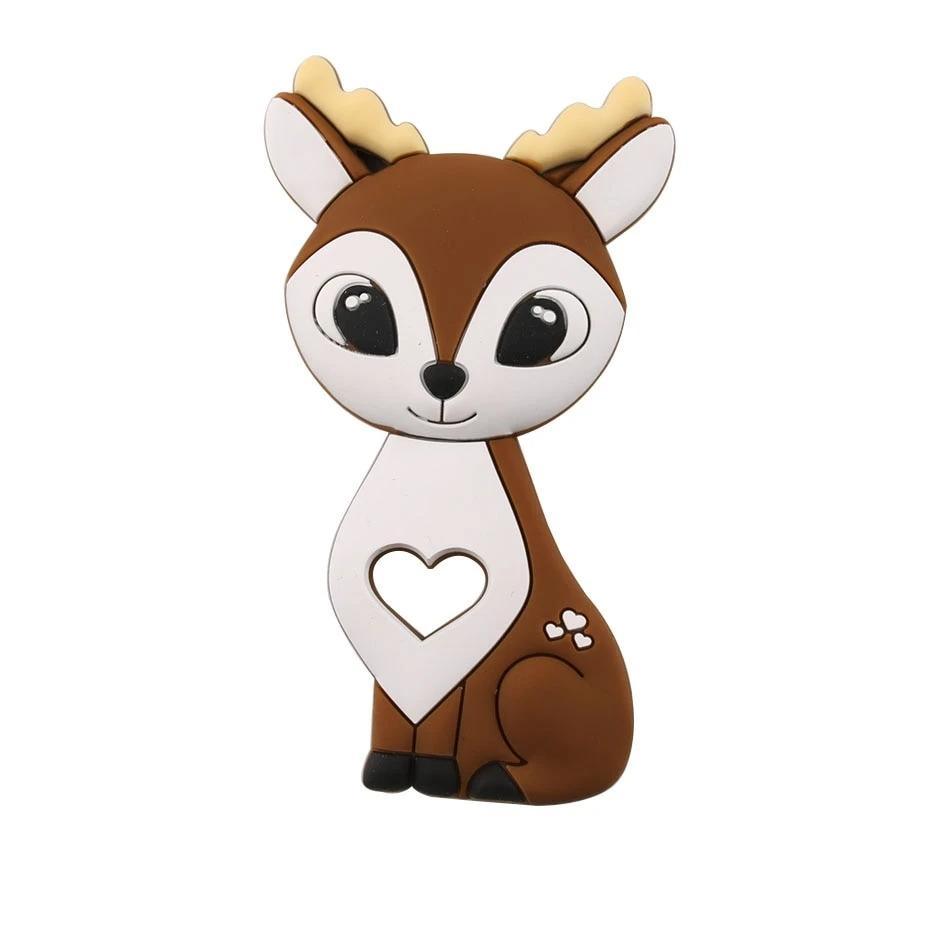 Baby Teether Silicone Rabbit Food Grade Bunny Teether Nursing Teething  Accessories Silicone Animal Teether For Kids and Baby