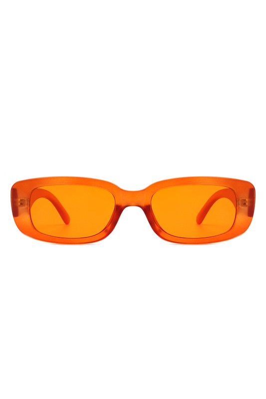 Rectangle Narrow Retro Fashion Slim Sunglasses