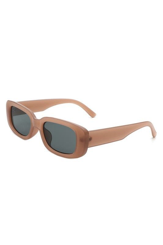 Rectangle Narrow Retro Fashion Slim Sunglasses