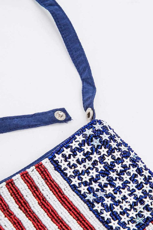 American Flag Crossbody Swing Bag