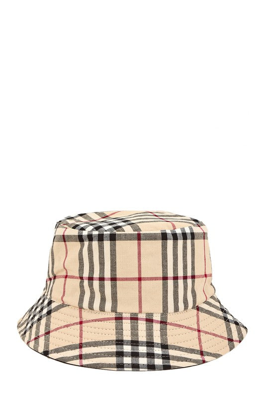 Vintage Check Bucket Hat
