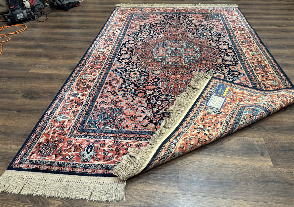 Karastan Rug 5.9 x 9, Kashan Medallion #741, Original Collection 700 Series, Discontinued, Wool Pile