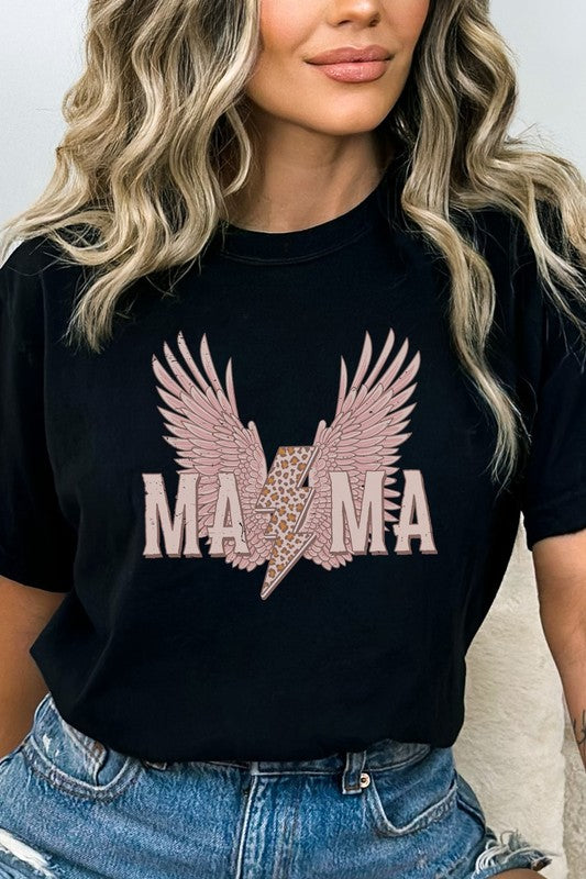 Mama Leopard Lightning Comfort Colors Graphic Tee T-Shirt