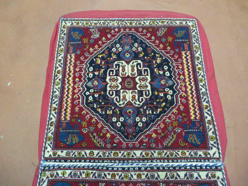 2'X 4' Antique Handmade Turkish Floral Oriental Wool Rug Pillow Case Cushion
