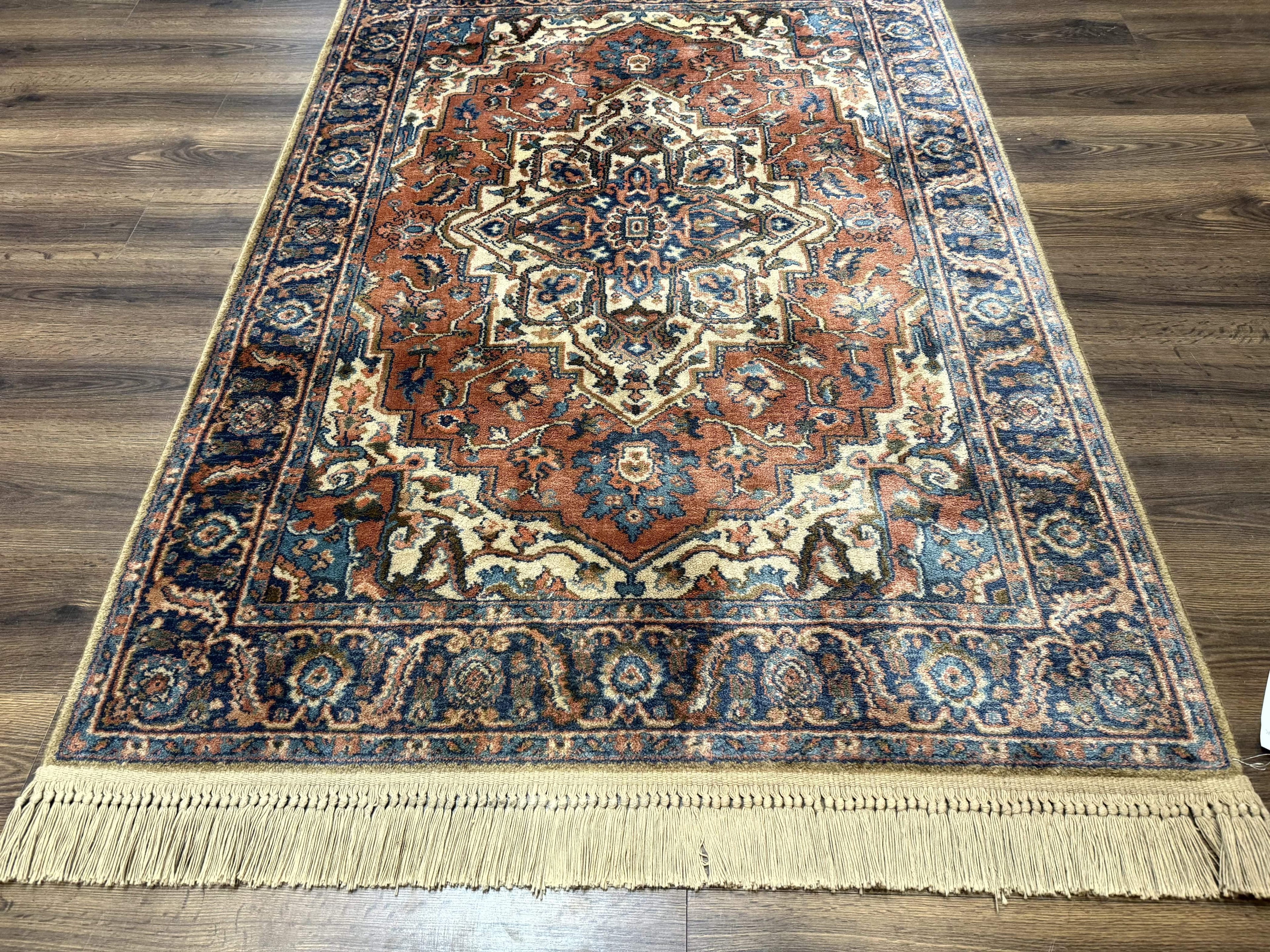 Karastan Rug 4x6, Vintage Karastan #744 Antique Serapi Pattern, Wool Pile, Original 700 Series Karastan Carpet