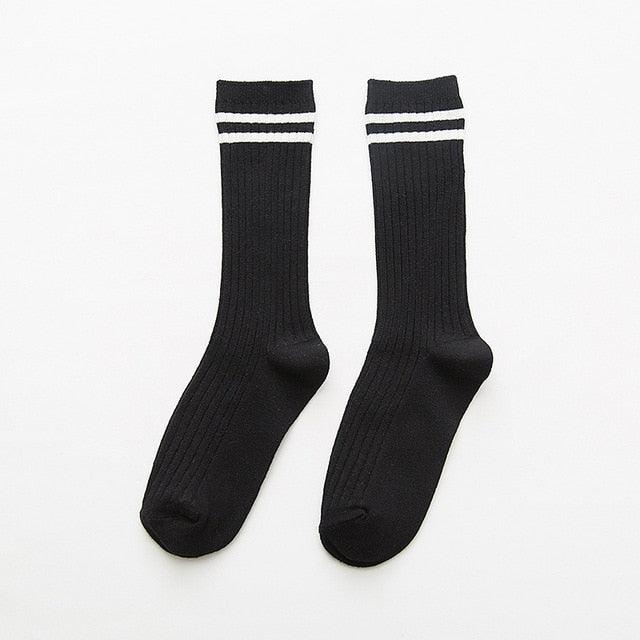 1Pair Ladies Pile Socks for Autumn Winter Pure Cotton Socks Solid Color Keep Warm Women Socks Mid Tube Socks Thickening Cashmere Socks For Men And Women