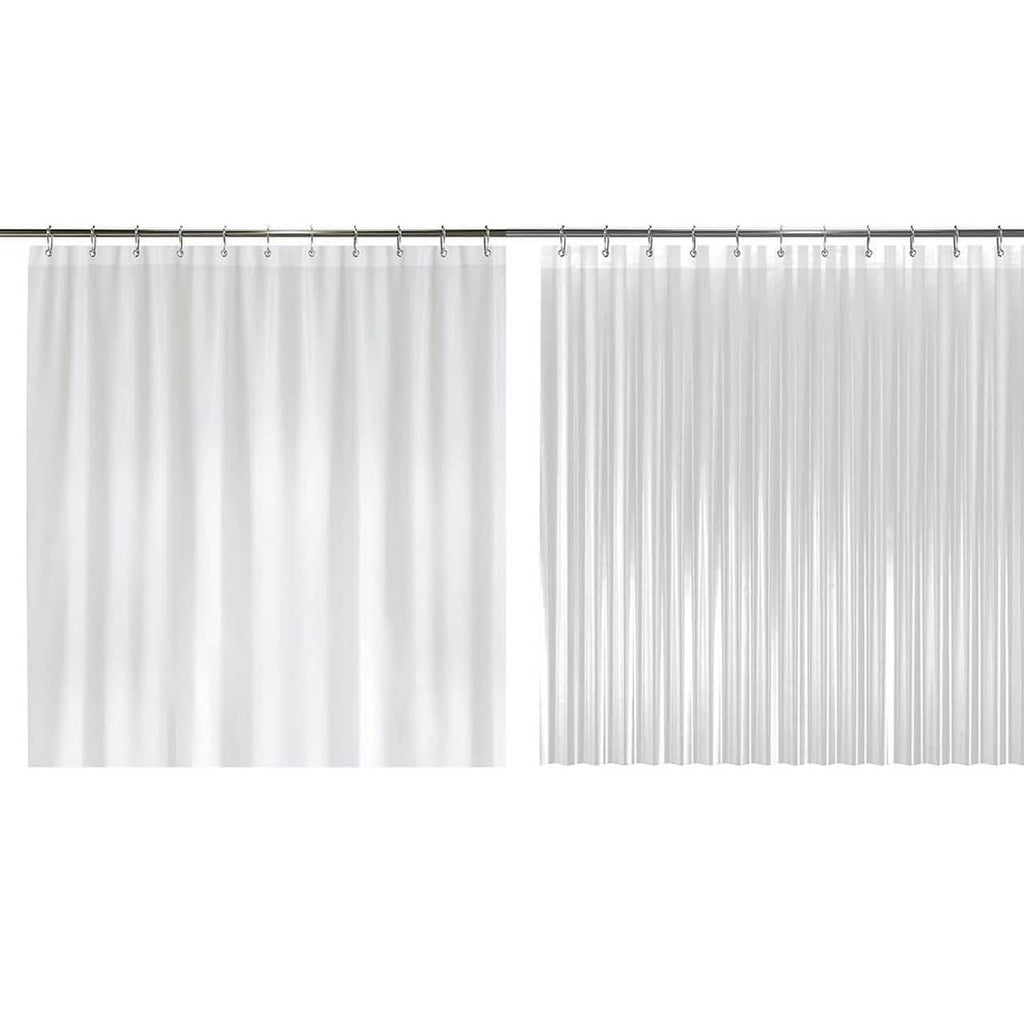 2-Pack: Hotel-Quality Heavy Shower Curtain Liner with Metal Grommets + Magnets