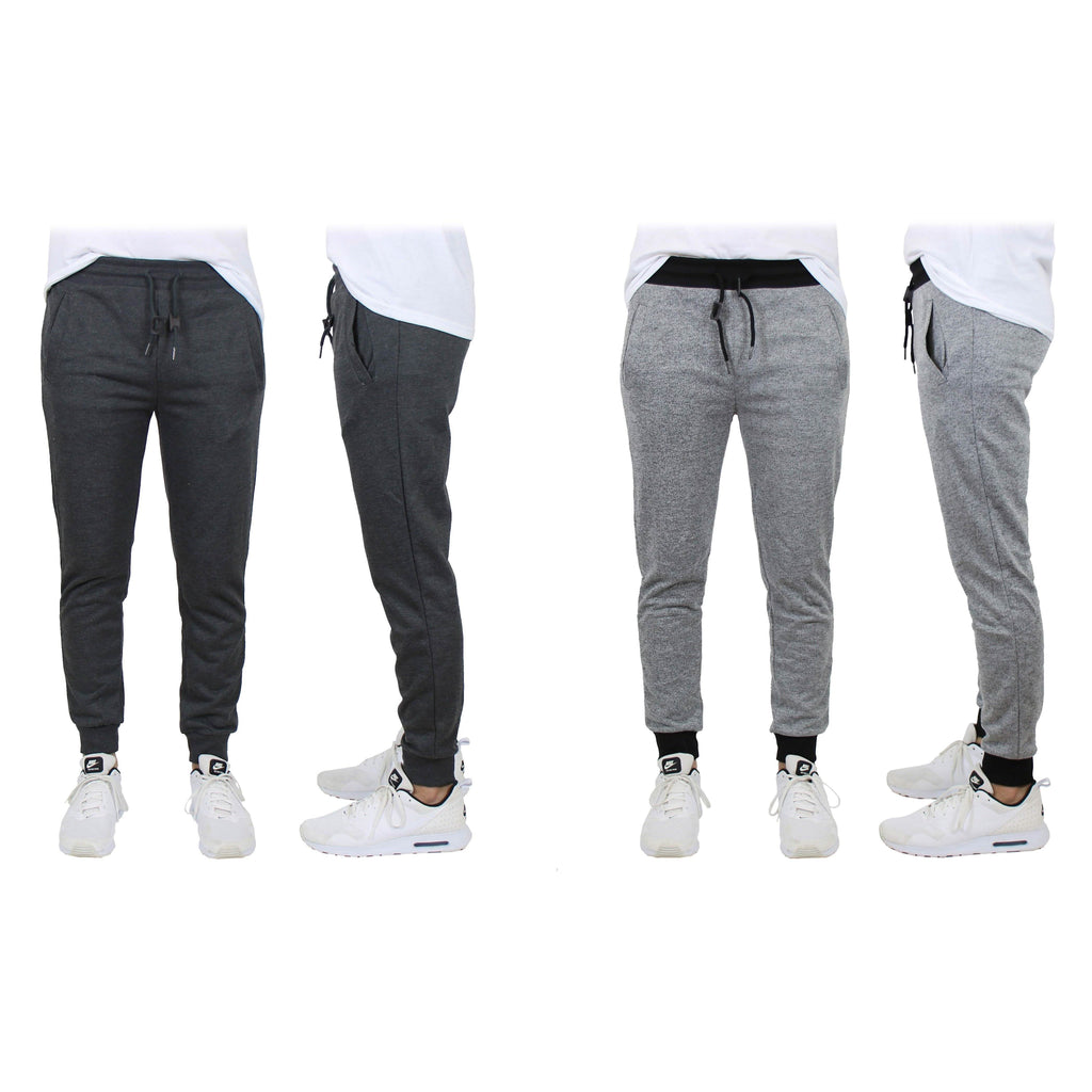 2-Pack: Men's Slim-Fit French Terry Jogger Lounge Pants