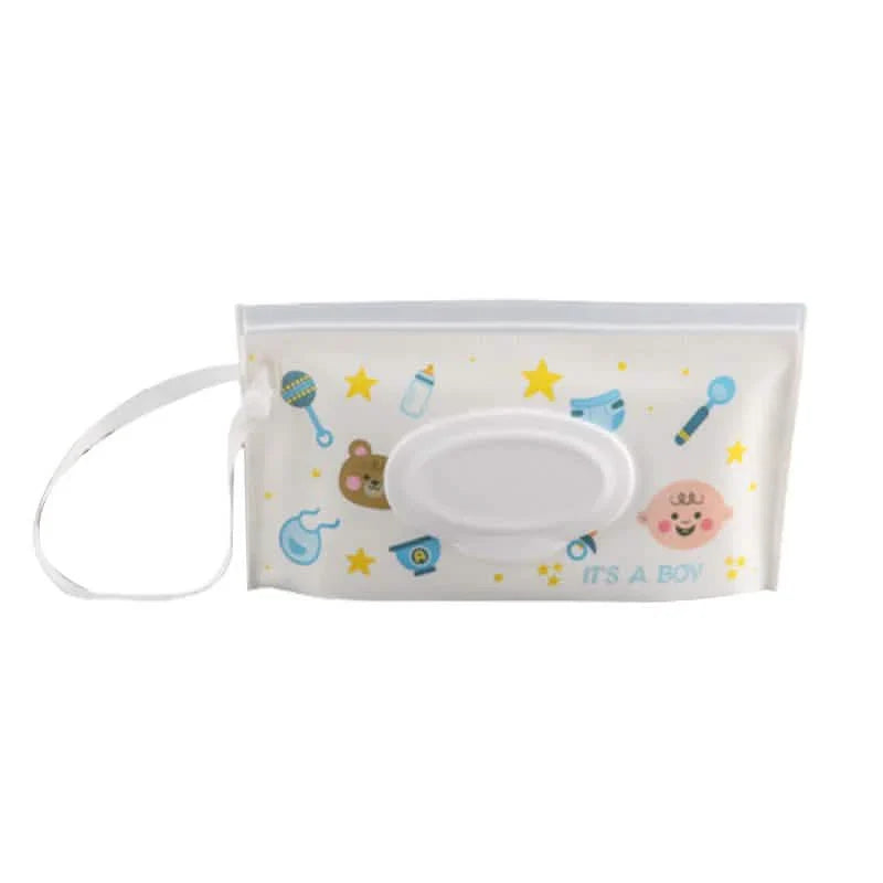 2-Pack: Reusable Wet Wipe Pouch