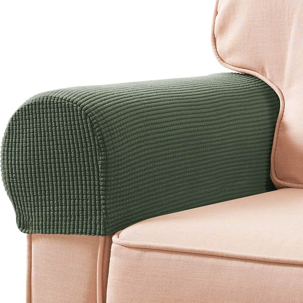 2-Piece: Jacquard Sofa Armrest Slipcover
