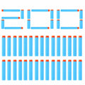 200-Pieces: Compatible Darts Refill for Nerf N-Strike Elite Series