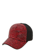 Metal Feel Studded Baseball Cap