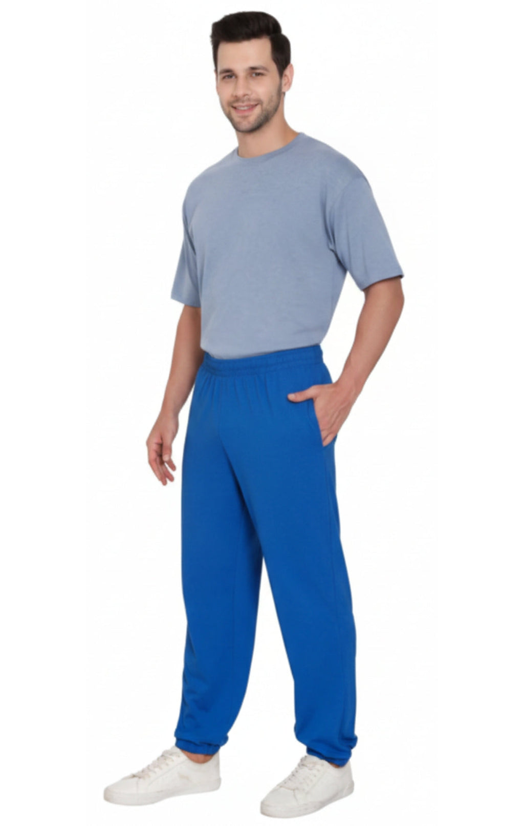 Mens Pull On Elastic Waist Knit Pants - Relaxed Dressing for Comfort