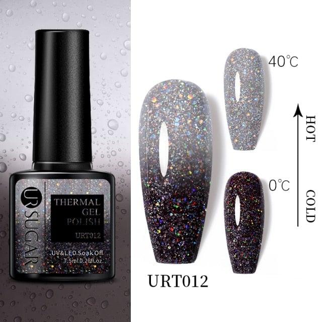 2022 NEW Purple Gel Nail Polish UV Color Changing Gel Nail Polish Stylish Three Layer Effect For Womens