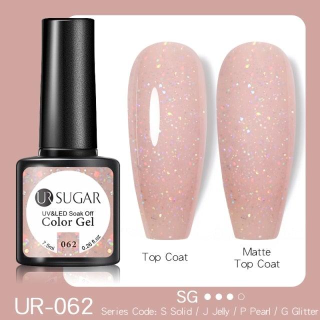 2022 New Reflective Glitter Nail Gel 8ml  Permanent UV/LED Glossy Effect Popular Diamond Nail Gel Design For Womens
