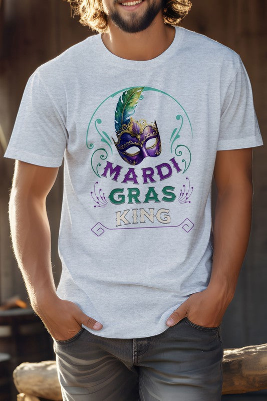 Mardi Gras King Unisex Graphic Tee T-Shirt