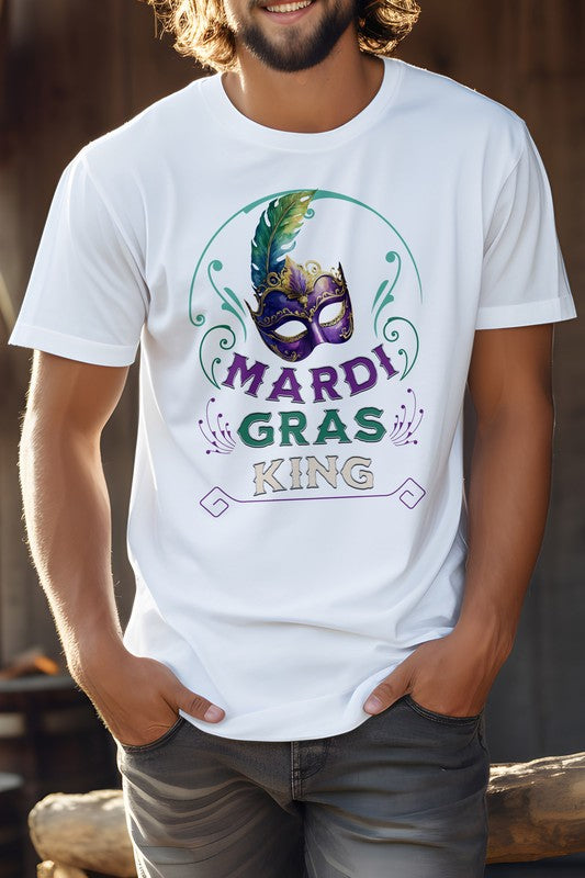 Mardi Gras King Unisex Graphic Tee T-Shirt