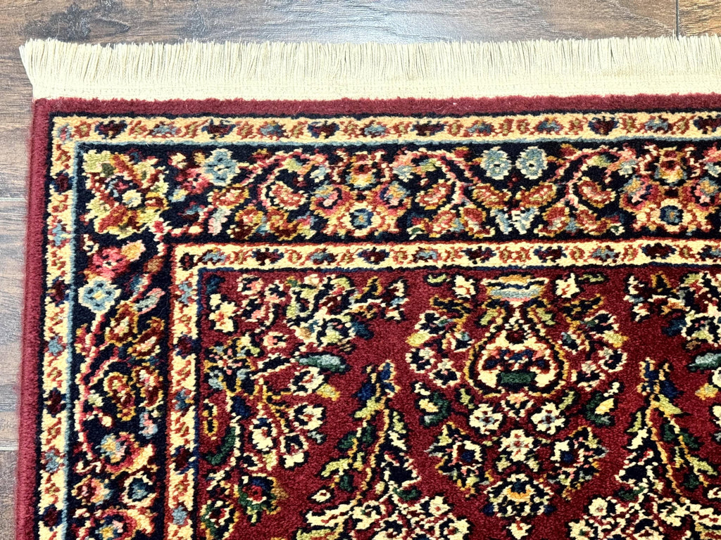 Karastan Runner Rug 2.6 x 8.6, Red Sarouk #785, Original 700 Series, Wool Karastan Runner Rug, Rare