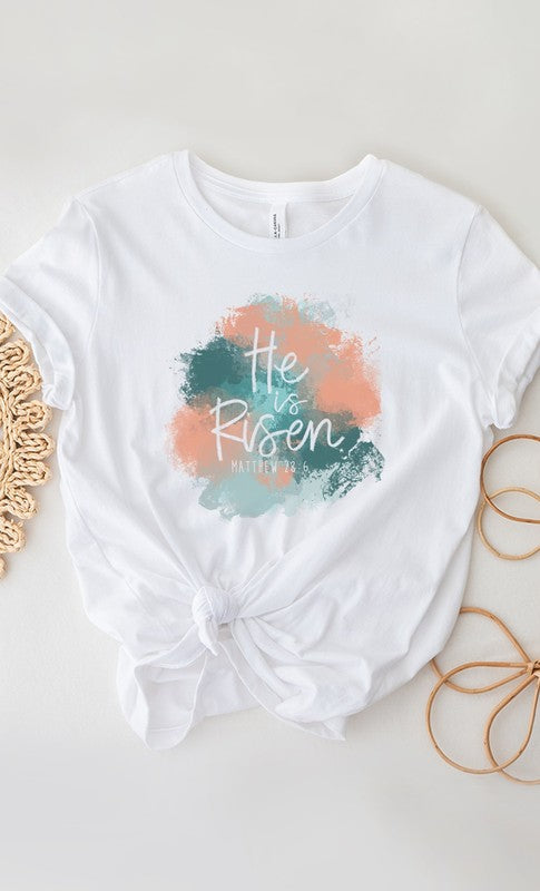 He Is Risen Mattew Easter PLUS SIZE Graphic Tee T-Shirt