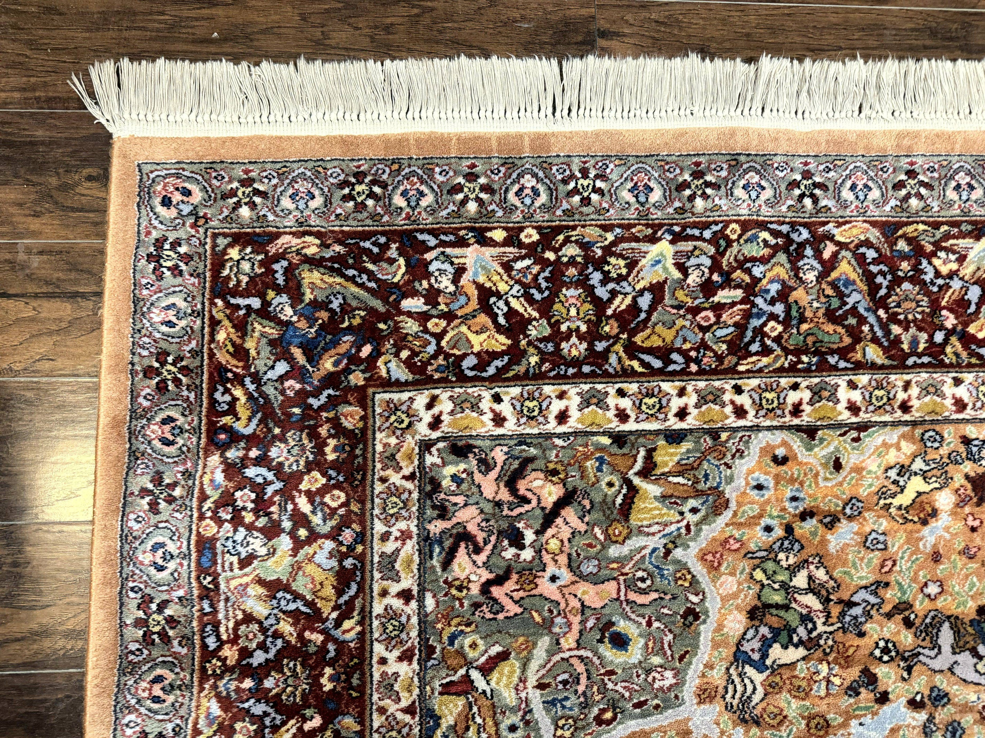 Karastan Rug 10x14 - Persian Hunting  #723 - Wool Pile, Vintage