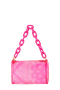 Amoeba Print Transparent Pouch Bag