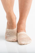 No Slip Floral Lace Sneaker Socks- 3 Pack