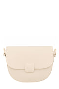 Half Moon Pu Leather Square Buckle Crossbody Bag