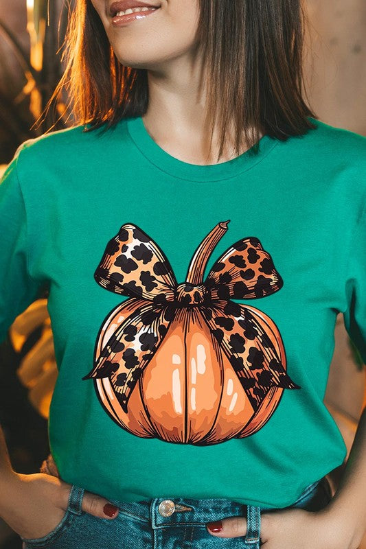 Coquette Bow Pumpkin Graphic T Shirts