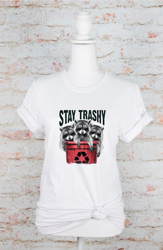 Stay Trashy Raccoon Softstyle Tee Plus Size