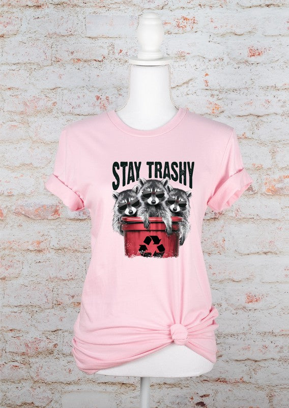 Stay Trashy Raccoon Softstyle Tee Plus Size