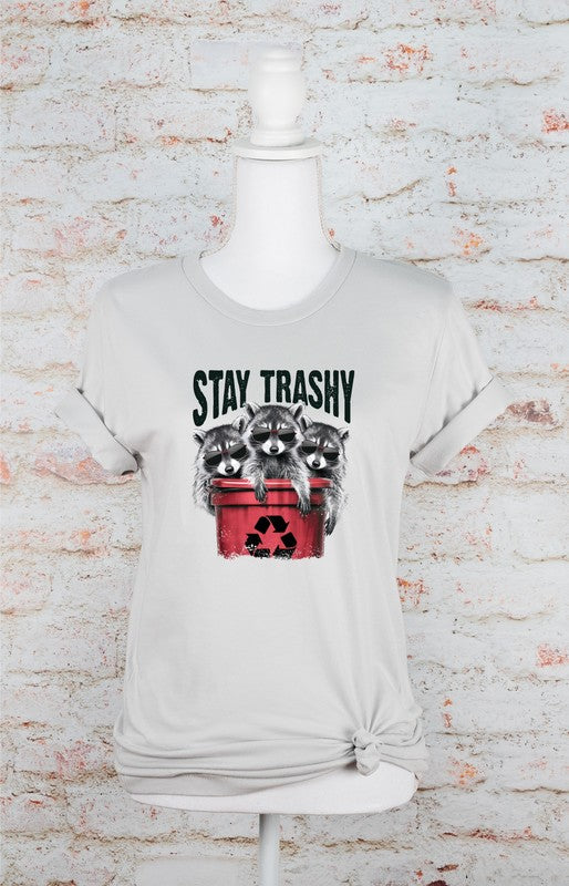Stay Trashy Raccoon Softstyle Tee Plus Size