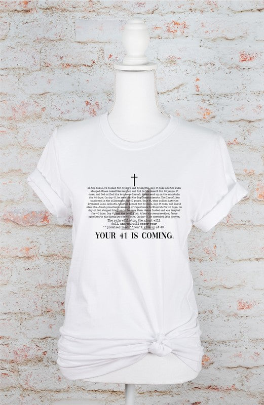 Your Day 41 Is Coming Graphic Tee Plus Size