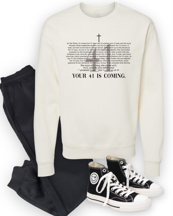 Day 41 Cozy Graphic Sweatshirt Plus Size