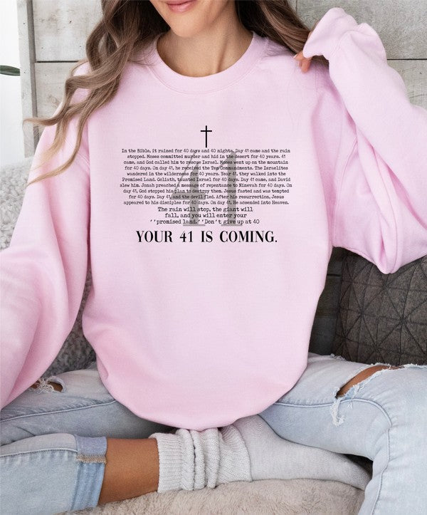 Day 41 Cozy Graphic Sweatshirt Plus Size