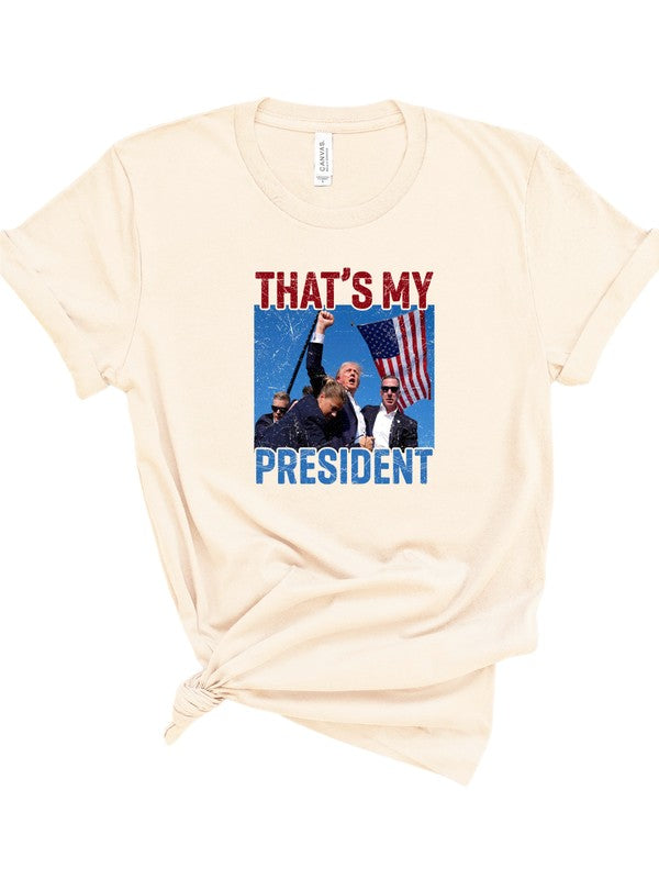That's My President Trump Softstyle Graphic Plus Size Tee T-Shirt